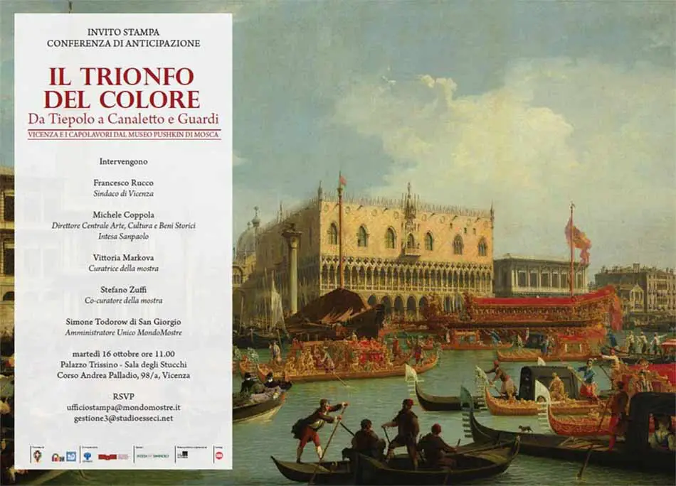 Mostra PIl Trionfo del Colore. Da Tiepolo a Canaletto e Guardi Vicenza